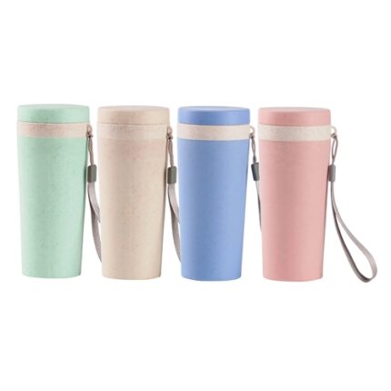 Jarro mug de material fibra de trigo. Capacidad 280 ml
