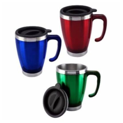Jarro mug interior metálico con recubrimiento de acrílico de color. Capacidad 450 ml