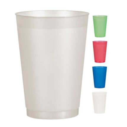Vaso pavonado de color entero de 600 ml