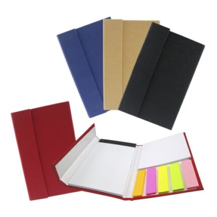 Libreta ecológica con 40 hojas con notas adhesivas. Medida 13 x 8.3 cm