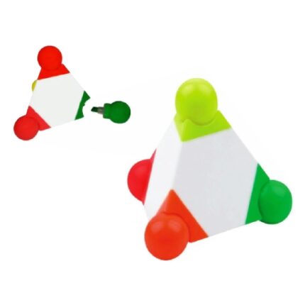 Resaltador Piramide de 4 colores