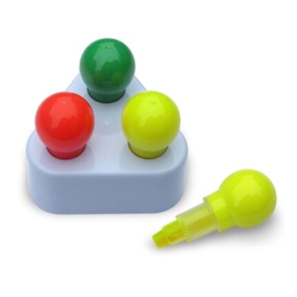 Resaltadores tipo crayola con base