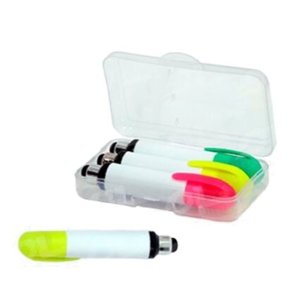 Resaltadores tipo crayola con touch mas Estuche