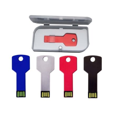 Memoria USB modelo llave metálico de 16 GB mas estuche