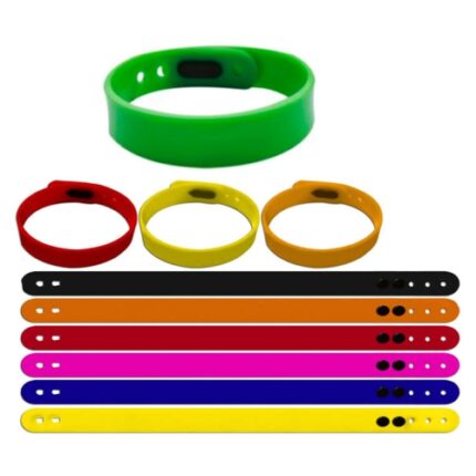 Pulsera de Silicona con broche para impresión en serigrafia