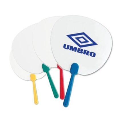 Paleta abanico publicitario impreso y troquelado según diseño