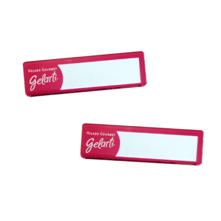 Gafete Personalizado Acrílico con Imán – Name Tag Corporativo